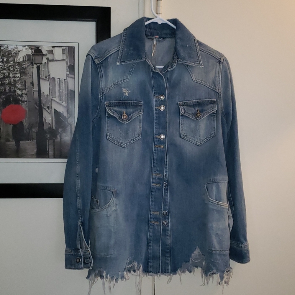 Free People "Moonchild" Shirt Jacket - Picture 6 of 8